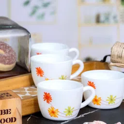 Cello White Opalware Cup (0.13 L) - Set of 6 image 5