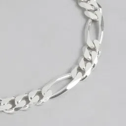 zavya Timeless Silver Elegance 925 Sterling Silver Plated Bracelet for Him image 5