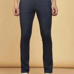 Wrangler Navy Cotton Slim Fit Jeans-picture-27