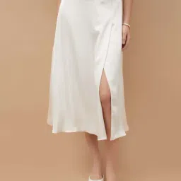 Ginger By Lifestyle Beige Regular Fit Skirt-picture-34