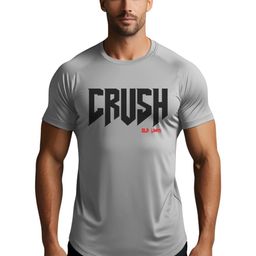 3Colors Men Moisture Wicking Typography Printed Round Neck T-shirt-picture-15