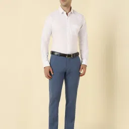 Allen Solly Blue Slim Fit Trousers image 5