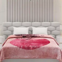 Monte Carlo Pink Polyester 600 GSM Winter Blanket-picture-38