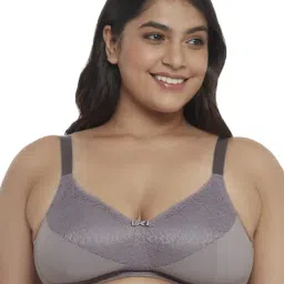 Triumph Grey Lace Work Everyday Bra-image-43