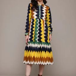 Label Ritu Kumar Multi Color Auriane Shirt Dress-picture-19