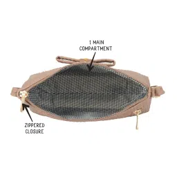 Baggit Pink Quilted Small Hobo Bag image 5