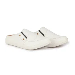 Fausto Men's White Mule Shoes image 5