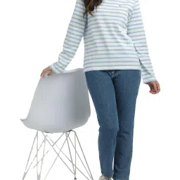 Tommy Hilfiger White Stripes Regular Fit T-Shirt image 5