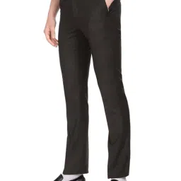 Arrow Brown Slim Fit Self Pattern Trousers image 3