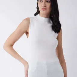 RVK White Slim Fit Sweater-image-41