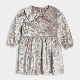 Miarcus Girls Silver Regular Fit Casual Dress-image-81
