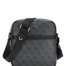 GUESS Black VEZZOLA Printed Medium Cross Body Bag-image-24