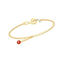 p.c. chandra jewellers P.C Chandra Jewellers 14k Musical Note with Evil Eye Yellow Gold Bracelet-picture-39