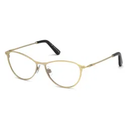 WEB EYEWEAR Rose Gold Geometric Eye Frames for Women-image-78