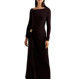 forever new Maya Long Sleeve Ruffle Maxi Dress image 1