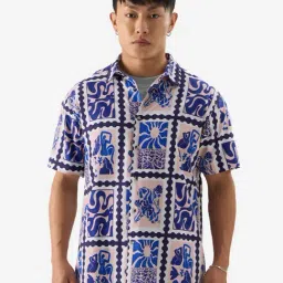 The Souled Store Blue Regular Fit Printed Shirt-picture-23