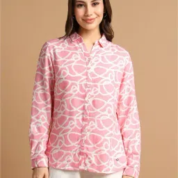 Allen Solly Pink Printed Shirt-picture-22