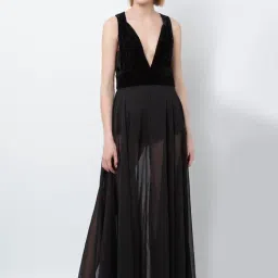 DODO & MOA Black Maxi Dress-picture-12