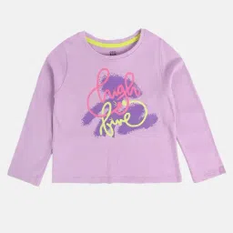 Miniklub Girls Purple Printed Regular Fit Knit Top-image-38