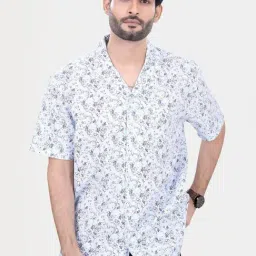 Vastrado Multicolored Cotton Relaxed Fit Printed Shirt-picture-11