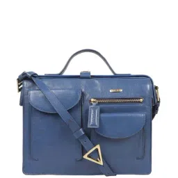 Hidesign Hipsters Blue Vibes 01 Solid Medium Cross Body Bag-image-58