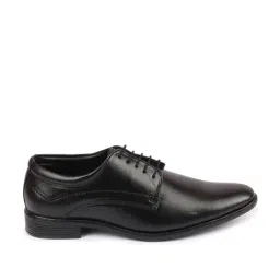 Fausto Men's Black Derby Shoes image 2