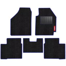 Elegant Cord Black & Blue Carpet Car Mat Compatible With New Honda City e-HEV-picture-44