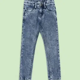Pantaloons Junior Blue Cotton Washed Jeans-picture-24