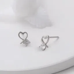 GIVA 92.5 Sterling Silver Mini Heart Earrings for Women-picture-39