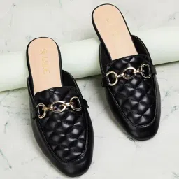 Code by Lifestyle Women's Black Mule Shoes-picture-22