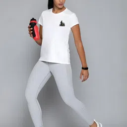 DressBerry Women White Polyester Printed Tshirts image 2