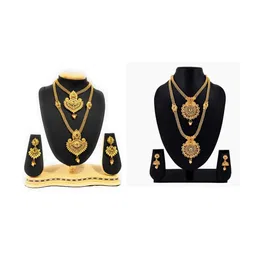 Women Click Set Of 2 Stones Studded Jewellery Set-picture-32