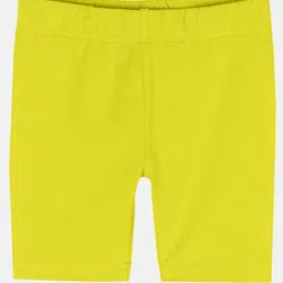 Kiddopanti Pack Of 3 Solid Cycling Shorts - Yellow Black &Baby Pink image 5