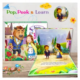 hellofriend books Beauty and Beasty - My First Pop-Up Story Books with Fun and Colorful for Kids, Children and Toddlers - Language-English image 4