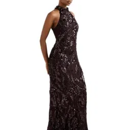 forever new Jassinta Petite Halter Sequin Maxi Dress image 3