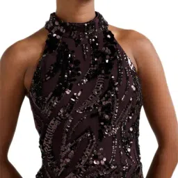 forever new Jassinta Petite Halter Sequin Maxi Dress image 4