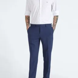 Tommy Hilfiger White & Light Blue Printed Regular Fit Shirt image 5