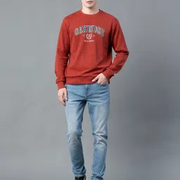 Red Tape Maroon Regular Fit Graphic Sweatshirt image 5