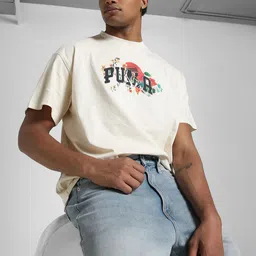 Puma Dunked In Florals Printed Pure Cotton Basketball T-Shirt-picture-23