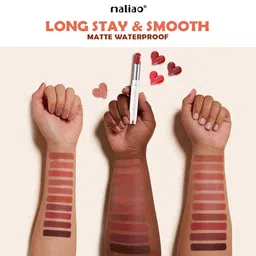Maliao Non-Transfer Matte Finish Long Lasting & Smooth Lipstick-Burgundy 116 image 5
