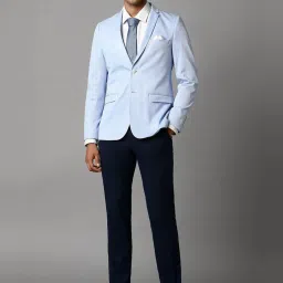 Louis Philippe Blue Slim Fit Blazer image 4