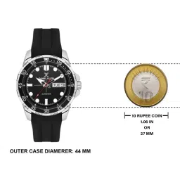 Daniel Klein Black Dial Analog Watch With Silicon Band - DK.1.13911-1 image 5