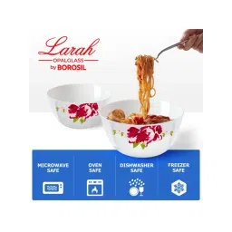 Larah by Borosil White Opalware Bowl - Set of 3 image 3