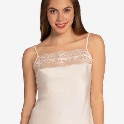 Amante Baby Pink Lace Work Camisole-picture-20