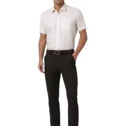 Van Heusen Beige Cotton Regular Fit Checks Shirt image 5