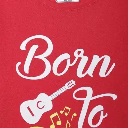 Vimal Jonney Kids Red Printed T-Shirt Set image 5