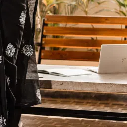 Saree Mall Black Cotton Self Saree with Blouse Piece image 5