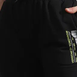 Hubberholme Black Cotton Regular Fit Joggers image 5