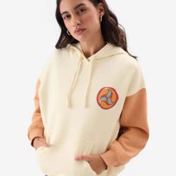 The Souled Store Beige Printed Oversized Hoodie-picture-41