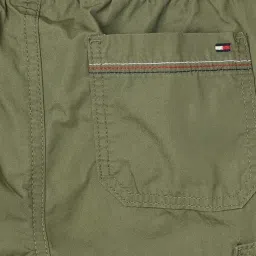 TOMMY HILFIGER Wild Olive Solid Regular Fit Cargo image 5